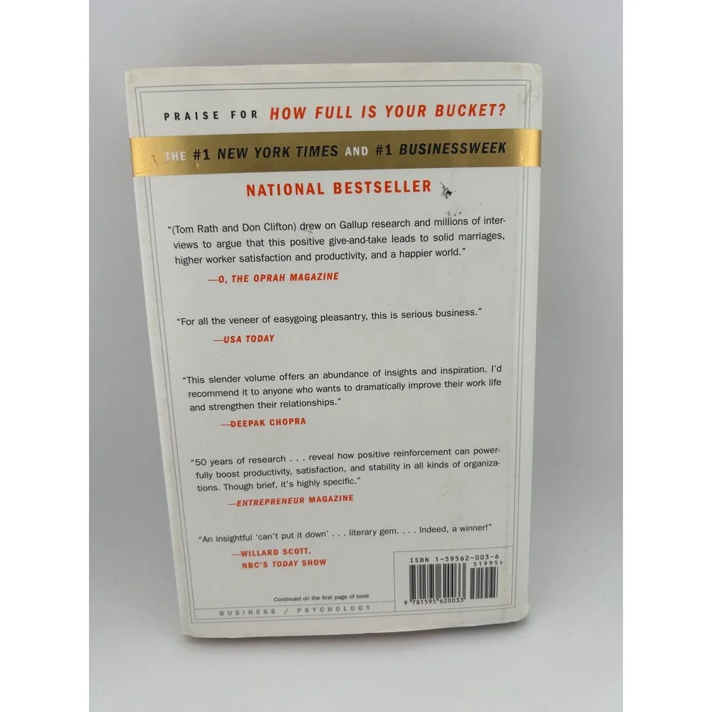How Full Is Your Bucket? Tom Rath Donald Clifton #1 NY Times Bestseller‎